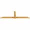 Ekena Millwork Eugene Rough Sawn Timber Gable Bracket, Western Red Cedar, 96"W x 32"H x 2"D x 6"F, 8/12 Pitch GBW096X32X0206EUG00RWR - alternate 3